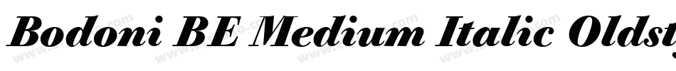 Bodoni BE Medium Italic Oldstyle Figures字体转换